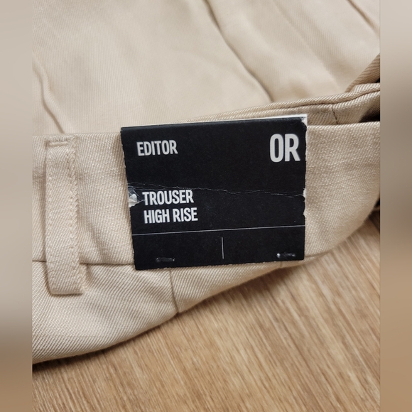 NWT Express High Waisted Editor Linen Blend Trouser Pant, Size 0 - Picture 5 of 6